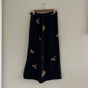 Vintage floral maxi skirt